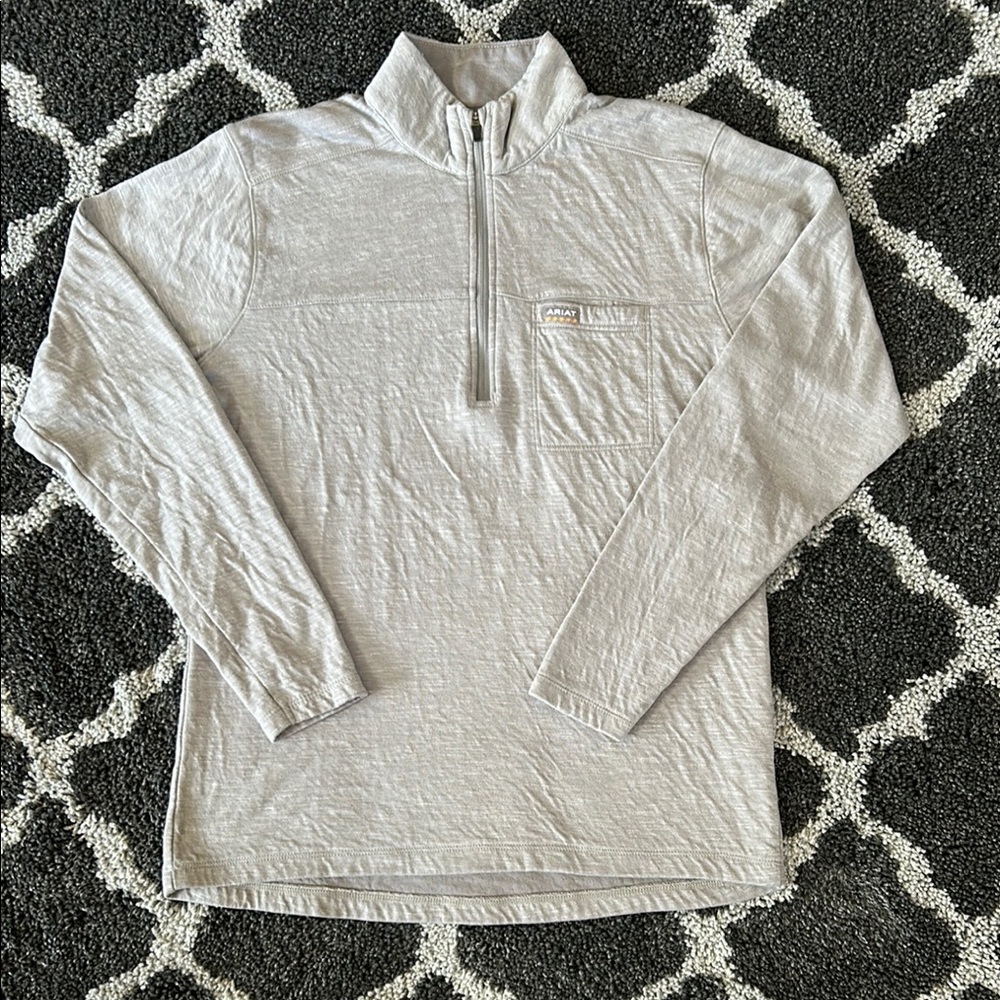Women’s Ariat Rebar Light Textured Sweatshirt Grey/Gray Size S